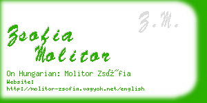 zsofia molitor business card